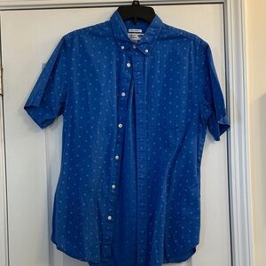 Old Navy Men's Blue Patterned Casual Shirt